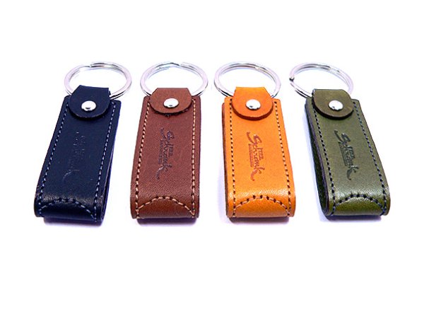 画像3: FOB レザーキーホルダー Type-A [キャメル] (3)