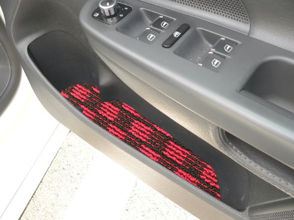 画像2: FOB-STYLE ドアポケットマット2pcs チェックタイプ ゴルフ5/6 ヴァリアント (2)