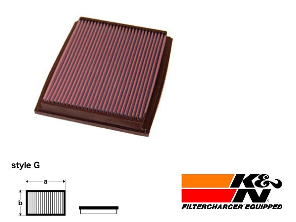 画像1: K&N AIR FILTER (エアーフィルター)AUDI A4(B8)3.2FSI #E-1987 (1)