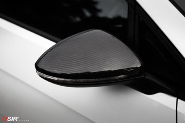 画像2: OSIR MI GT7-R カーボンドアミラーカバー 2pcs for Golf7 (2)