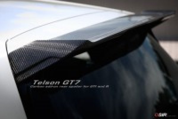 画像1: OSIR TELSON GT7-RS FG リアルーフスポイラー FRP for Golf7 GTI/R (1)