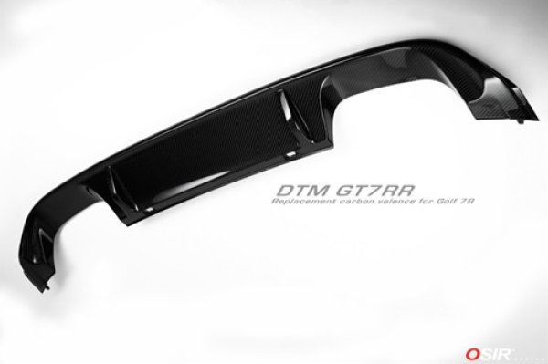 画像1: OSIR DTM GT7-RR カーボンリアディフューザー for Golf7 R (1)