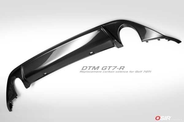 画像1: OSIR DTM GT7-R カーボンリアディフューザー for Golf7 TSI/GTI (1)