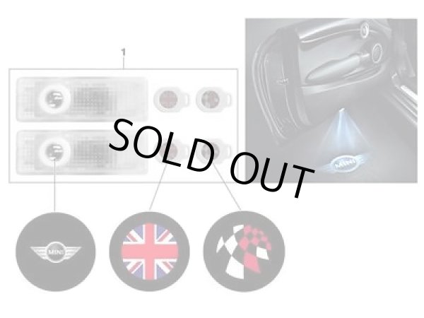 画像3: MINI純正 LEDロゴカーテシライト (3)