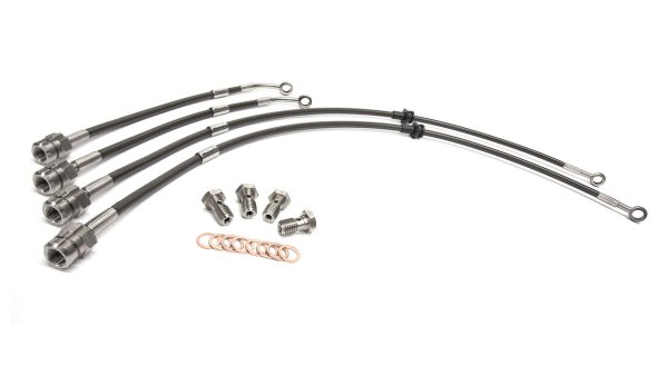 画像1: 【ブラックフライデー】Volkswagen Racingline Performance ブレーキホースキット前後セット GOLF7R/GTI (1)