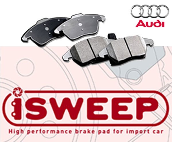 画像1: iSWEEP ブレーキパット for Audi (リア用) (1)