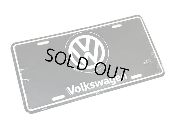 画像2: VW ライセンスプレート (Volkswagen ブラック) (2)