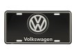 画像1: VW ライセンスプレート (Volkswagen ブラック) (1)