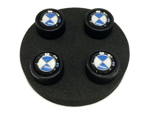 画像3: BMW バルブキャップ BMWマーク(ブラック) (3)