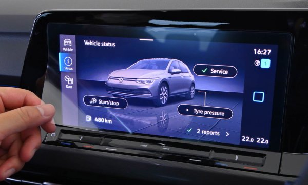 画像1: LCD Screen Protector Volkswagen Golf8 Discover Pro 10inch (1)