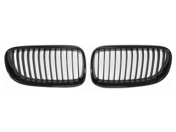 画像1: BMW カーボンフロントグリル for E92/E93 LCI (1)