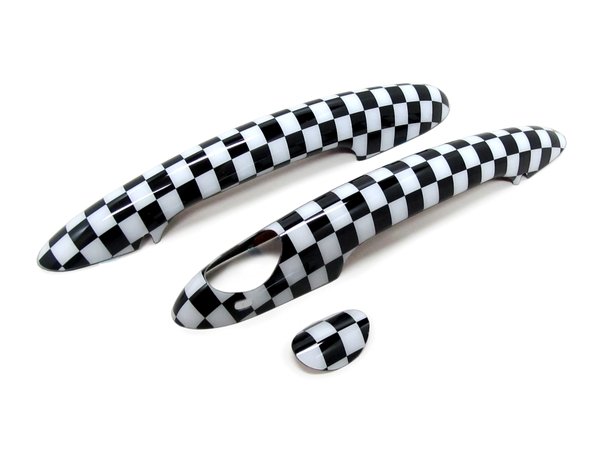 画像2: MINI F56 ドアハンドルカバー 3pcs (チェッカー) (2)