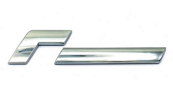 画像1: RACINGLINE CAR BADGES 　BRIGHT CHROME (1)