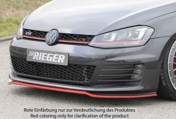 画像1: RIEGER  VW GOLF 7 GTI GTDフロントスプリッター【お取寄せ商品】 (1)