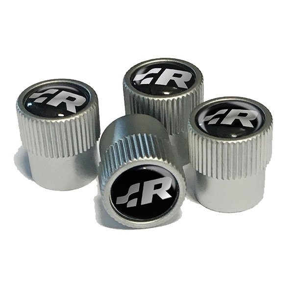 画像1: VW R バルブキャップ （VW R VALVE STEM CAPS BLACK）  (1)