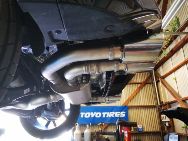 画像3: REMUS　T-ROC R　Φ102MM アングルストレートカット W 左右マフラー (3)