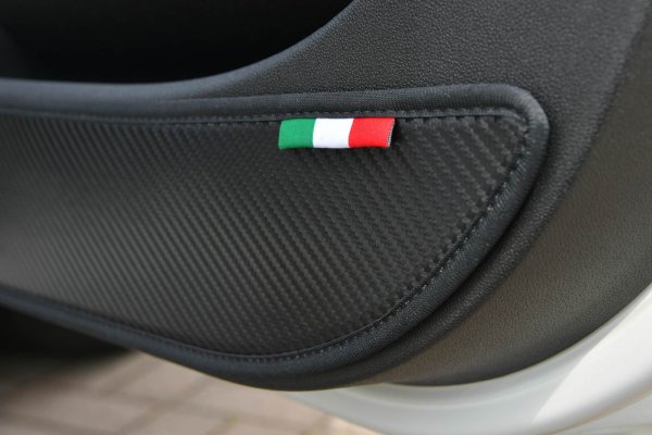 画像2: core OBJ Carbon Tone Door Kick Guard for ABARTH595.695/FIAT500 [900429] (2)
