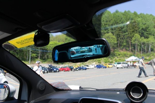 画像4: A/S+ Wide View Room Mirror Lenz Blue for ABARTH500/595/695&FIAT500 [005702/005700] (4)