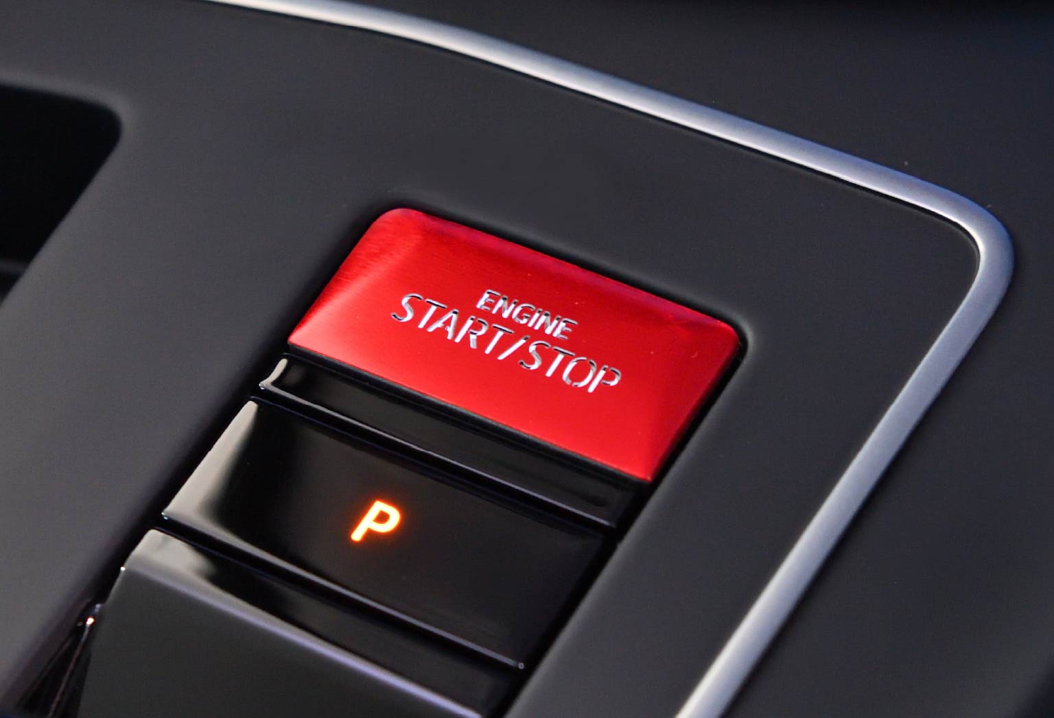 Colored Engine Start/Stop Button Trim for Volkswagen Golf 8